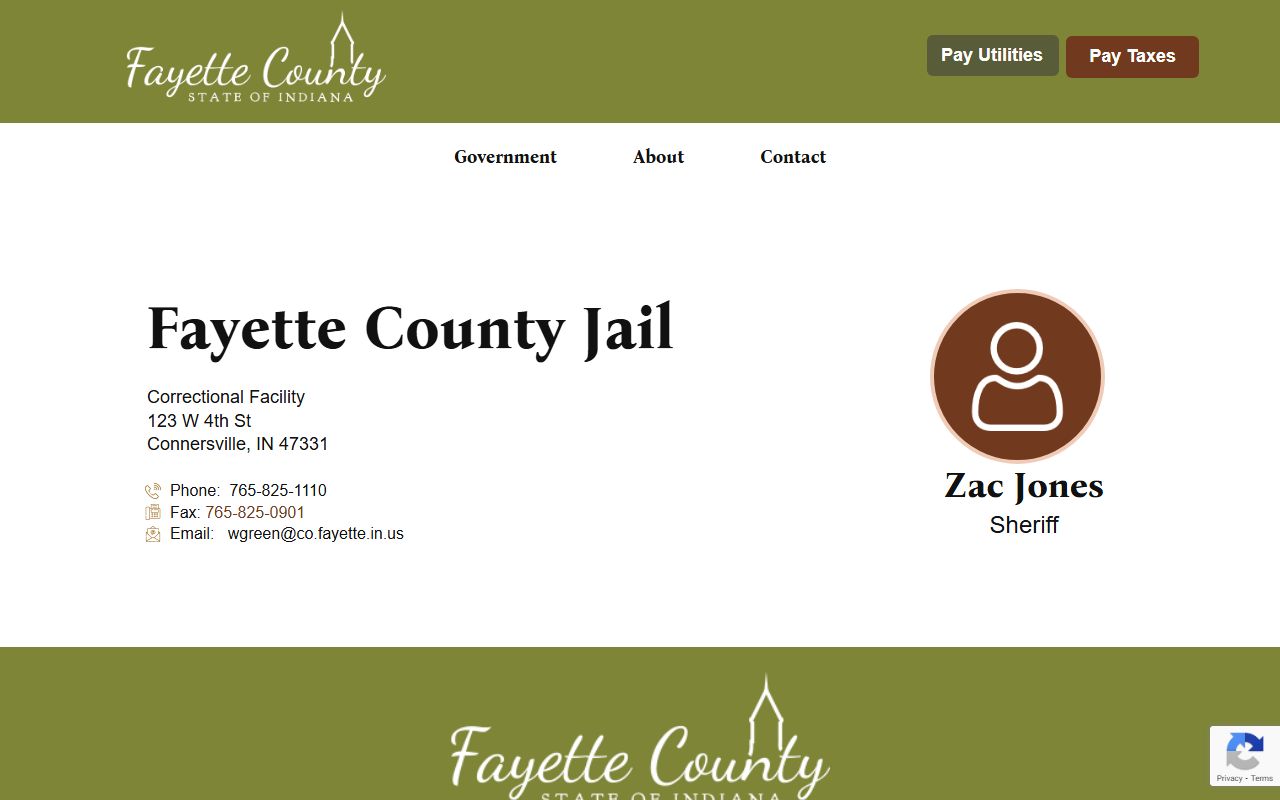 Fayette County Sheriff jail page Fayette County jail mugshots